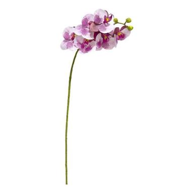 Imagem de Flores Artificiais Haste De Orquídea Toque Real Lilás  Formosinha - Br