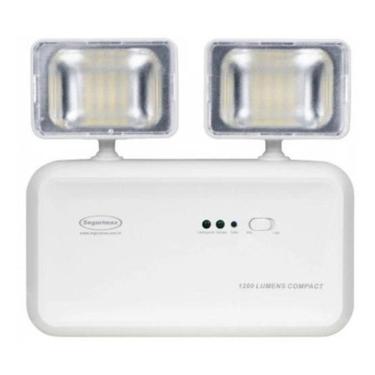 Imagem de Iluminação Luz Emergência Led 1200 Lúmens Compact 2 Faróis