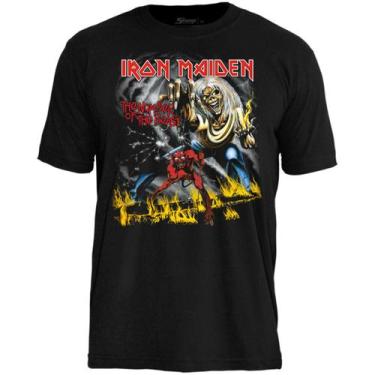 Imagem de Camiseta Iron Maiden The Number Of The Beast Stamp Ts1483 - Stamprockw