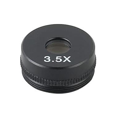 Imagem de Adaptador de microscópio 1x 3,5x 5x luz óptica microscópio câmera objetiva auxiliar acessórios de microscópio (cor: 3,5X)