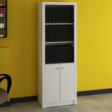 Imagem de Armário Escritório Com 2 Portas Multimóveis Cr25020 Branco