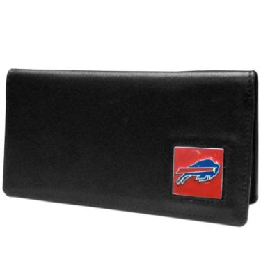 Imagem de Capa para talão de cheques de couro NFL Siskiyou Sports Fan Shop Buffalo Bills tamanho único preto