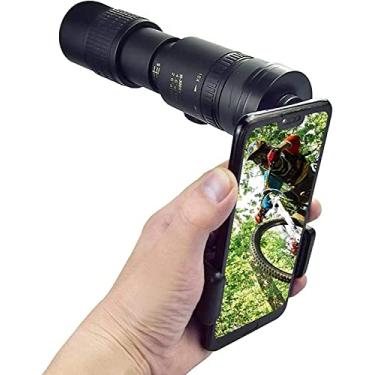 Imagem de Telescópio Monocular 4K 10 300x40mm Super Telephoto Zoom Monocular Telescope Bak4 Prism Lente À Prova D' Água Anti-nevoeiro Monocular com Suporte para Smartphone Tripé para Pequenas Surpresa