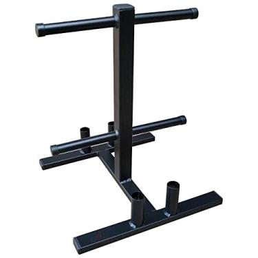 Imagem de CIUZE Suporte para Anilhas até 200Kg e 4 Barras Expositor Branco Moderno