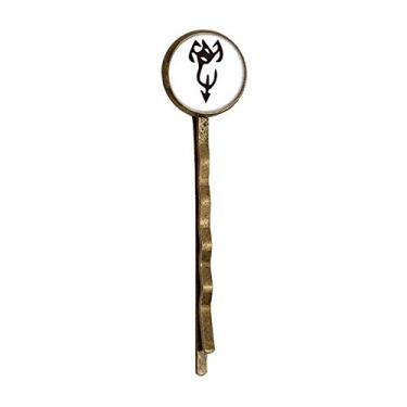Imagem de Bone Inscription Personagem chinesa sobrenome Xie Retro Metal Hair Bobby Pin Headwear