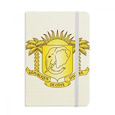 Imagem de Coate d'Ivoire Nacional Emblema Country Capa rígida Diário Clássico Diário A5