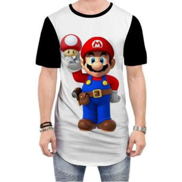 Imagem de Camiseta Long Line Mario Bros Luigi Videogame 9 - Estilo Vizu