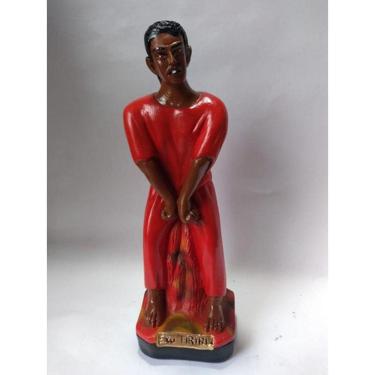 Imagem de Imagem Exu Tiriri Escultura Gesso Estatua 20 Cm