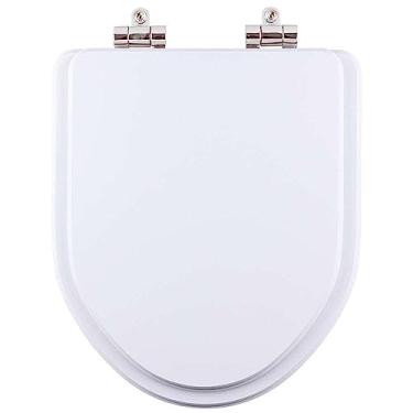 Imagem de Assento Sanitário Laqueado Soft Close Gunna Branco para vaso Eternit 6lpf