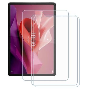 Imagem de FZZSZS (Pacote com 3) Protetor de tela para Lenovo Tab P12, película protetora de dureza 9H antiarranhões Premium HD Claridade Vidro Temperado Amigável Projetado para Lenovo Tab P12 (12,7 polegadas)