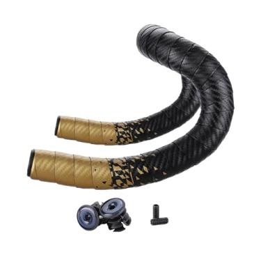 Imagem de Tachiuwa Fita para guidão de bicicleta de estrada, fita confortável para guidão de bicicleta, eva, respirável, fita profissional para bicicletas de montanha, champanhe