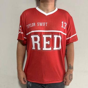 Imagem de Camiseta T-Shirt Taylor Swift Red 13 College Album Cd Pop - Allmadas