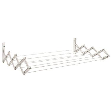 Imagem de Varal Sanfonado 1200Mm Estrutura Em Aço Vs1200 Branco