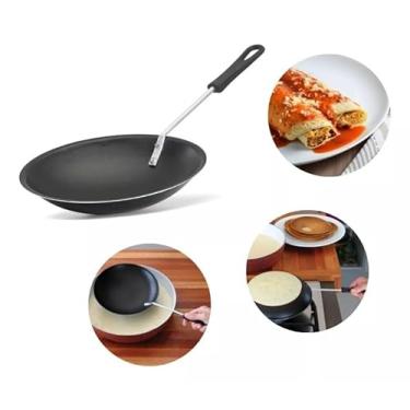 Imagem de Panquequeira Invertida Panela Frigideira Antiaderente Teflon P/Crepes e Panquecas 18cm