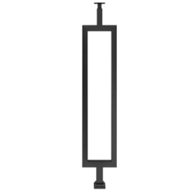 Imagem de Corrimãos de coluna para escadas internas Colunas de ferro + corrimãos de madeira Corrimão de escada Corrimão montado no chão para degraus ao ar livre