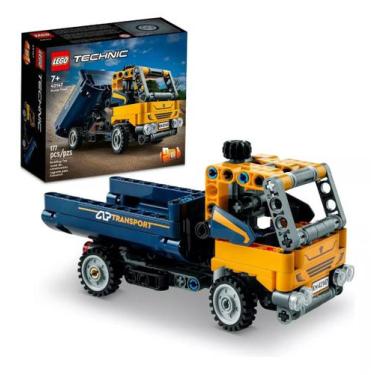 Imagem de Kit Technic 42147 Caminhão Basculante 177 Peças Lego - Lego