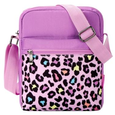 Imagem de Choco Mocha Bolsas para meninas de 8 a 10 anos, bolsa para meninas 6-8 10-12 presentes de Natal para meninas, Oncinha, rosa, Bolsa carteiro