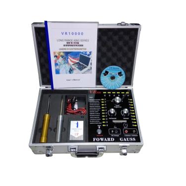 Imagem de FOWARD GAUSS Detector de metais dourados VR10000 Detector de longo alcance ouro subterrâneo dourado faixa de detecção de pedras 100-3000 m profundidade de detecção 5-200 m detector de metal