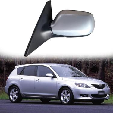 Imagem de Espelho retrovisor adequado para Mazda 3 BK M3 2006-2012 para montagem do espelho lateral do motorista para Mazda 3, acessórios, ajuste de lente, dobrável elétrico