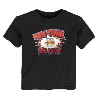 Imagem de Outerstuff Camiseta com logotipo do time New York Red Bulls tamanho 2-4T Game Time, Preto, 4