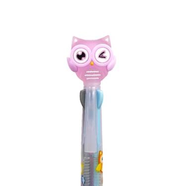 Imagem de Caneta 3 Cores Preta Azul e Vermelha Coruja ou Unicórnio (Coruja)