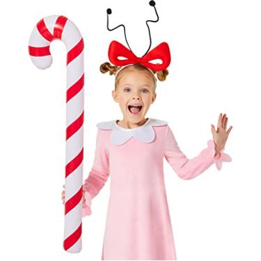 Imagem de InSpirit Designs Dr. Seuss Kids Cindy Lou Who Costume Kit | Officially Licensed | The Grinch Who Stole Christmas | 3 Piece Costume Set