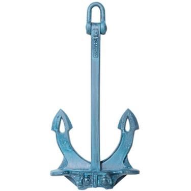 Imagem de Âncora Decorativa Cinza Em Resina Hall 5X45X22Cm