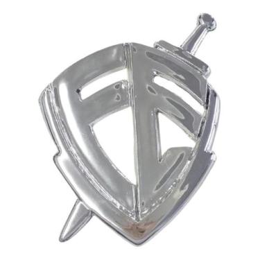 Imagem de Adesivo Carro Evangélico Emblema Automotivo Escudo Da Fé Grande Cromad