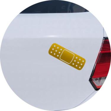 Imagem de Adesivo de Carro Band Aid Curativo - Cor Amarelo - Melhor Adesivo, Dou