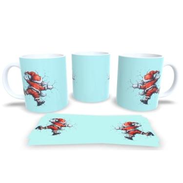 Imagem de Canecas de Porcelana Branca Personalizadas Papai Noel 3 (Mod.52)