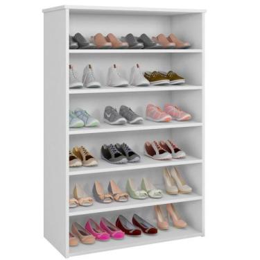 Imagem de Armário Sapateira Multiuso Alisson 5 Prateleiras Branco - AJL