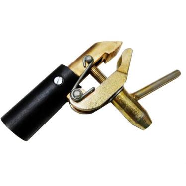 Imagem de Garra Negativa Solda Bronze Morsa Grampo Terra Soldador 600a - Valcar