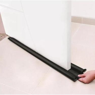 Imagem de Protetor De Porta Veda Porta Duplo Impermeável - Jolu-Lar, 80cm, Preto