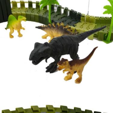 Imagem de Pista Trilha Maluca Dinossauro Track Looping 119 Peças - DM TOYS