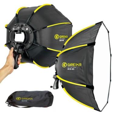Imagem de Softbox Para Flash Speedlite Universal Greika Montagem Rápida 65cm