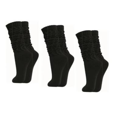 Imagem de 3 Pares de Meia Aeróbica Feminina Trifil T07048, Preto, 35 - 38
