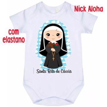 Imagem de Body bebê santa rita de cássia cód 9701 - NICK ALOHA, Branco, G