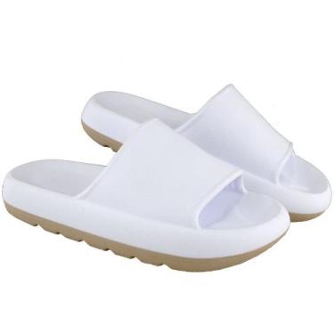 Imagem de Chinelo Nuvem Confortavel Ortopedico Leve - Pettinari, 41/42, Branco