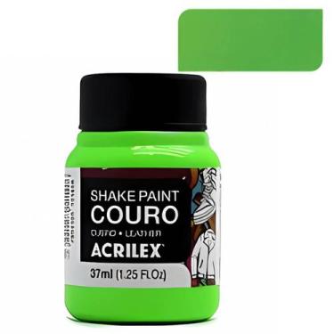Imagem de Tinta Pinta Couro Shake Paint Acrilex 37ml Natural Sintético, Verde