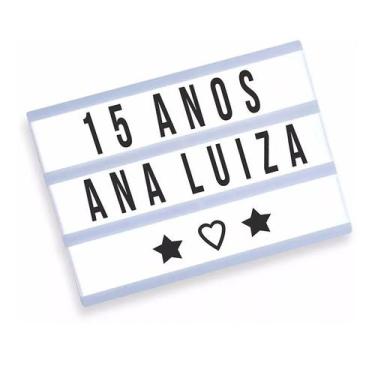 Imagem de Letreiro Led De Cinema Painel Luminoso Decorativo Neon Quadro Placa Ca