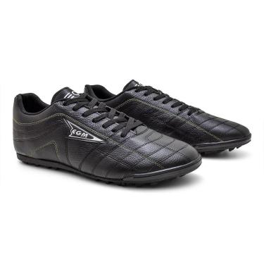 Imagem de Chuteira Masculina Soccer Big Society Preta e Verde Limão-Masculino