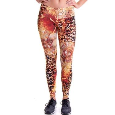 Imagem de Legging Suplex Básica Cintura Média Estampada Nature Feminino - Adora!