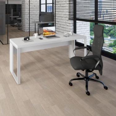 Imagem de Mesa Escrivaninha Reta Industrial 170cmx70cm Br Pé Metal F5 - F5 Offic