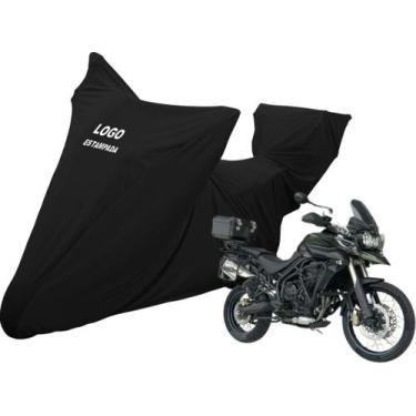Imagem de Capa Cobrir Moto Triumph Tiger 800 Bauleto Contra Risco - Mz, Preta