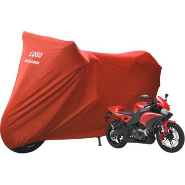 Imagem de Capa Para Proteger Moto Buell 1125 CR Com Logo - Mz, Vermelha