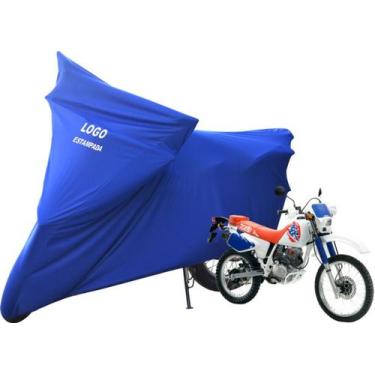 Imagem de Capa Para Proteger Moto Honda XLR 125 Com Logo - Mz, Azul