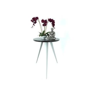 Imagem de Mesinha Lateral Sala Quarto De Canto Redonda B.P - Unidas