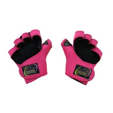 Imagem de Luva para Academia Luva com Polegar de Neoprene Rosa - Exercise Sports