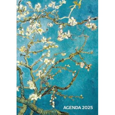 Imagem de Agenda 2025: Planner Settimanale Con Intervallo Orario 5:00-23:00 | Vista Verticale Formato A4 | 1 Settimana Su 2 Pagine | 12 Mesi Intempo | Diario ... | Van Gogh Ramo di mandorlo fiorito