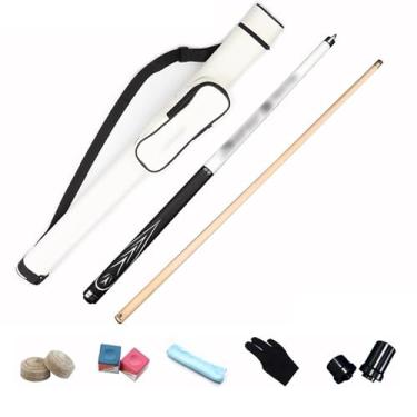 Imagem de Bastão de taco de sinuca de 147 cm, bastão de sinuca, taco de bilhar de bordo canadense, taco de sinuca profissional para esportes de mesa de sinuca, 18 ~ 600 ml (Um taco de sinuca + acessórios +